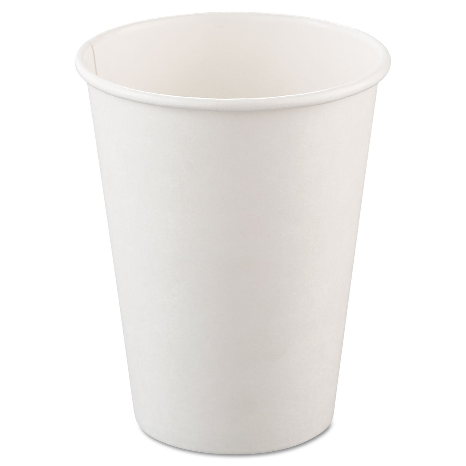 Single-Sided Poly Paper Hot Cups | 12oz, 1000