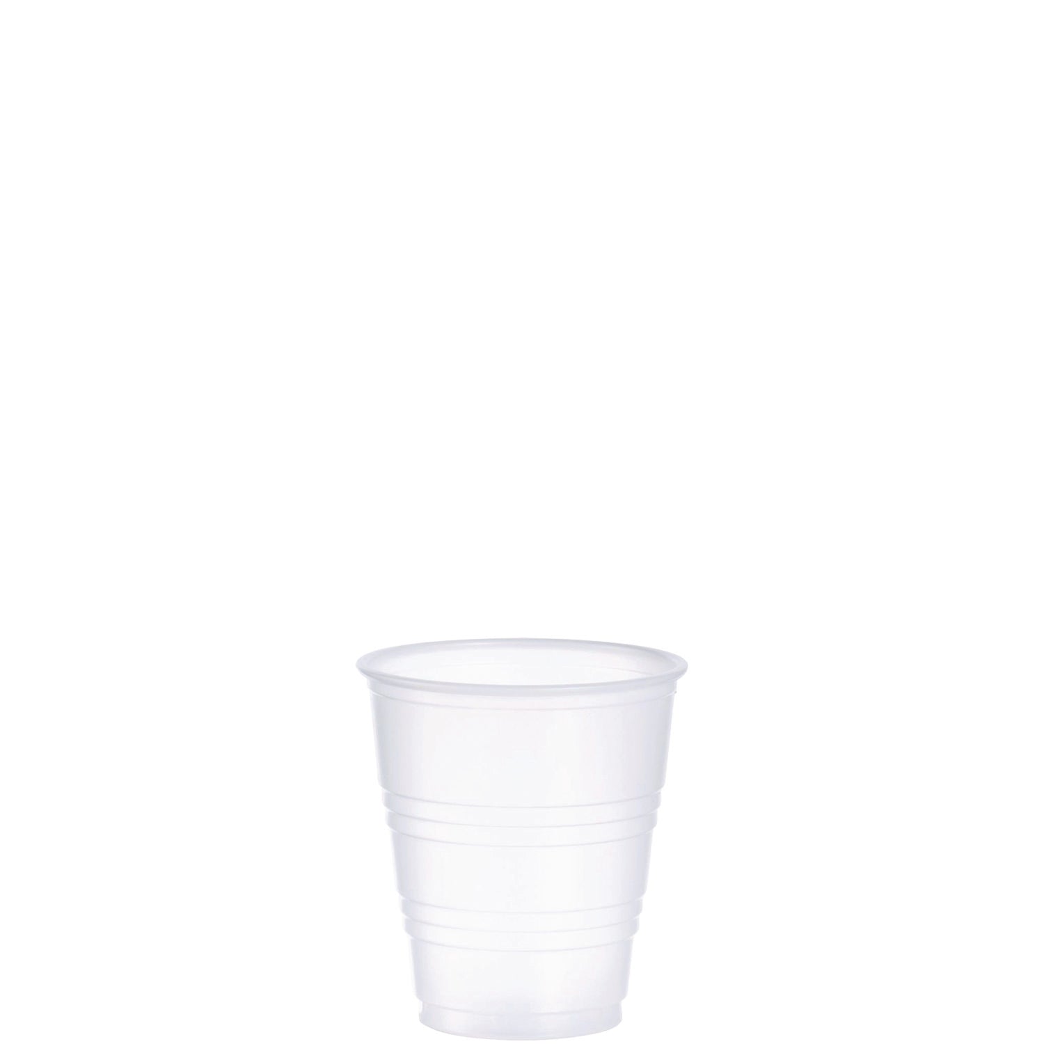 Dart® High-Impact Polystyrene Cold Cups, 5 oz, Plastic, Translucent, 100/Sleeve, 25 Sleeves/Carton
