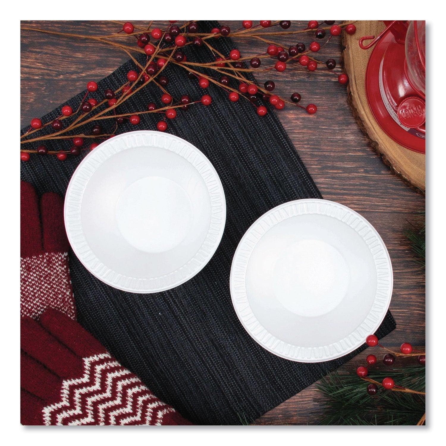 Dart® Quiet Classic Laminated Foam Dinnerware Bowls, 10 To 12 Oz, White, 125/pack, 8 Packs/carton - Bloom Skins