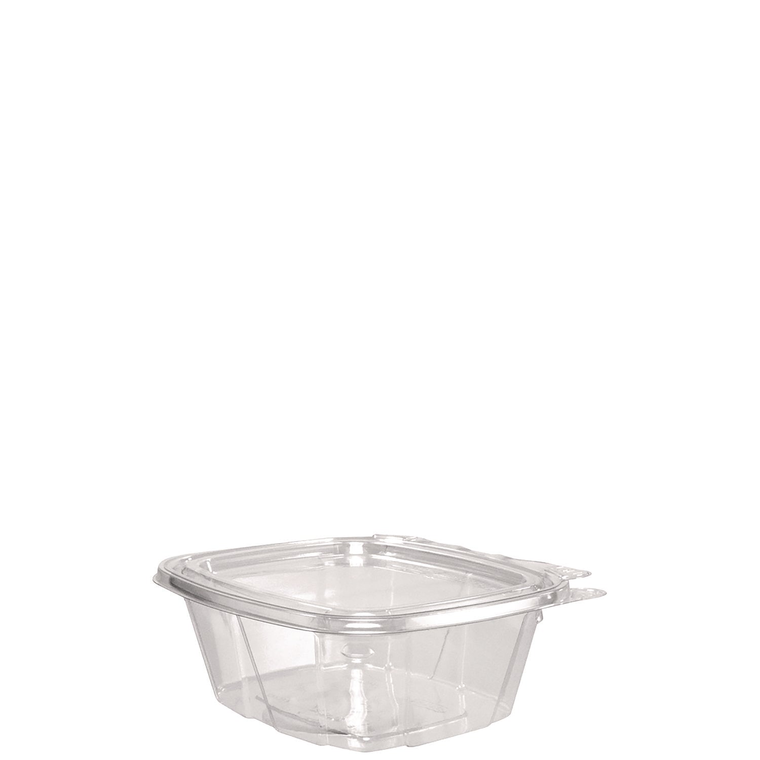 Dart® ClearPac SafeSeal Tamper-Resistant/Evident Containers, Flat Lid, 16 oz, Clear, Plastic, 100/Bag, 2 Bags/Carton