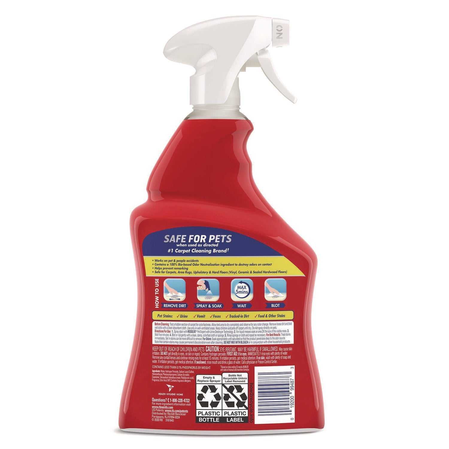 RESOLVE® Urine Destroyer, Citrus, 32 Oz Spray Bottle