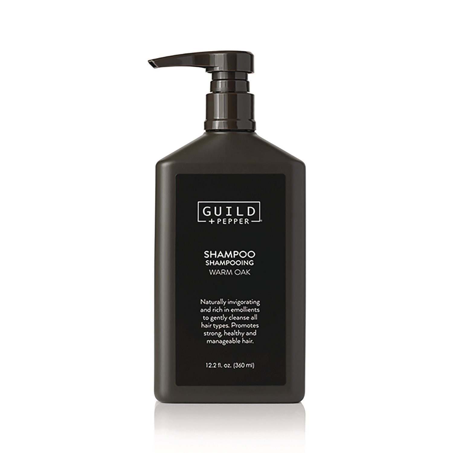 Guild+Pepper® Shampoo, Warm Oak Scent, 12.2 oz, 12/Carton