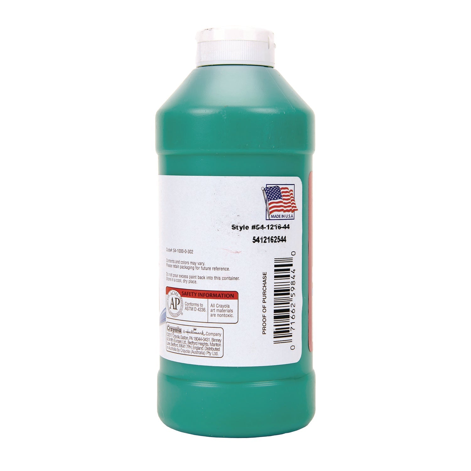 Crayola® Premier Tempera Paint, Green, 16 Oz Bottle