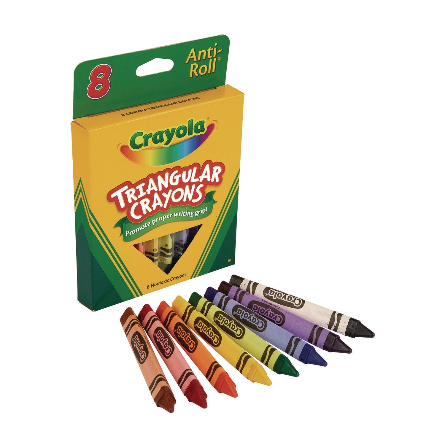 Crayola® Triangular Crayons, 8 Colors/box