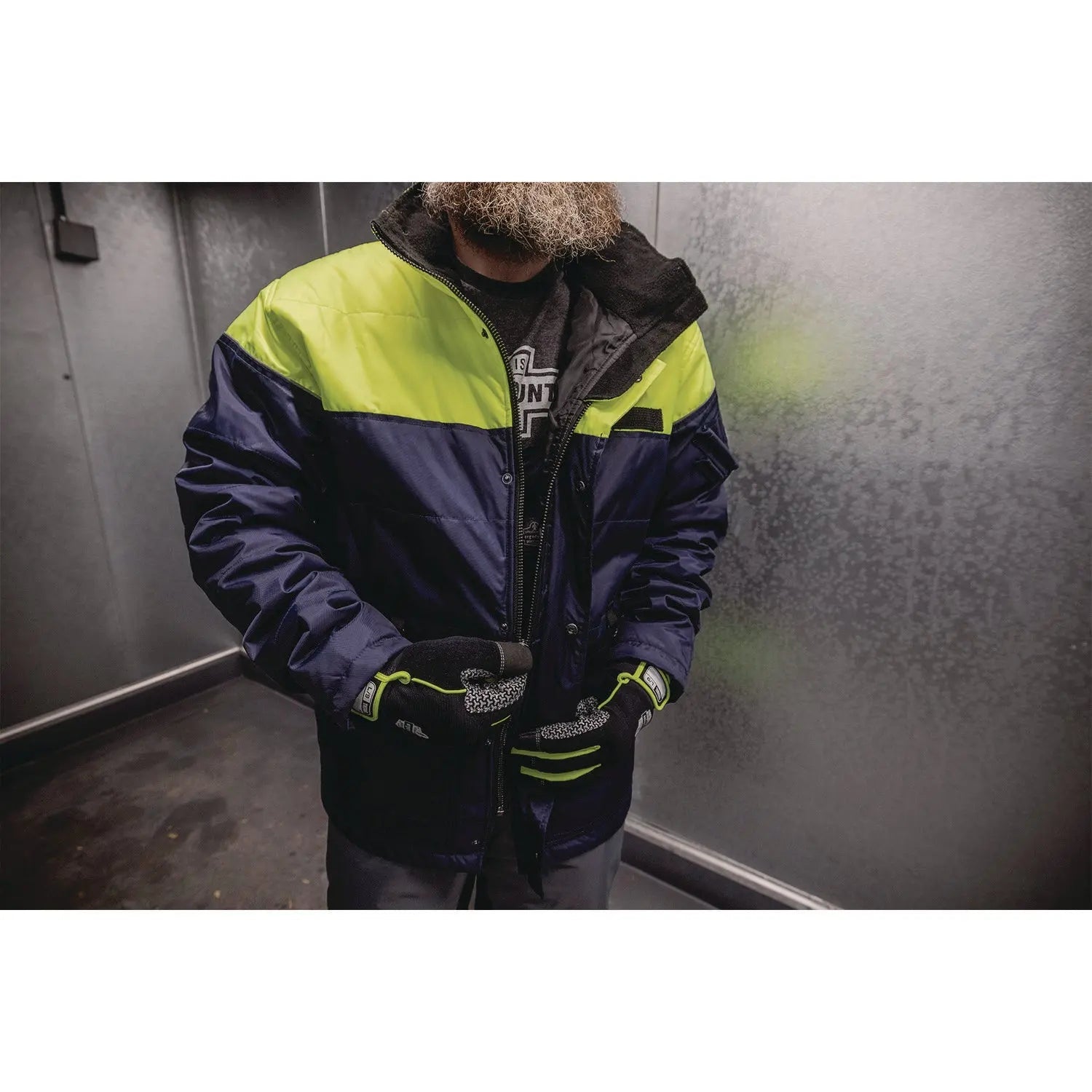 ergodyne® N-Ferno 6476 Insulated Freezer Jacket, Medium, Navy