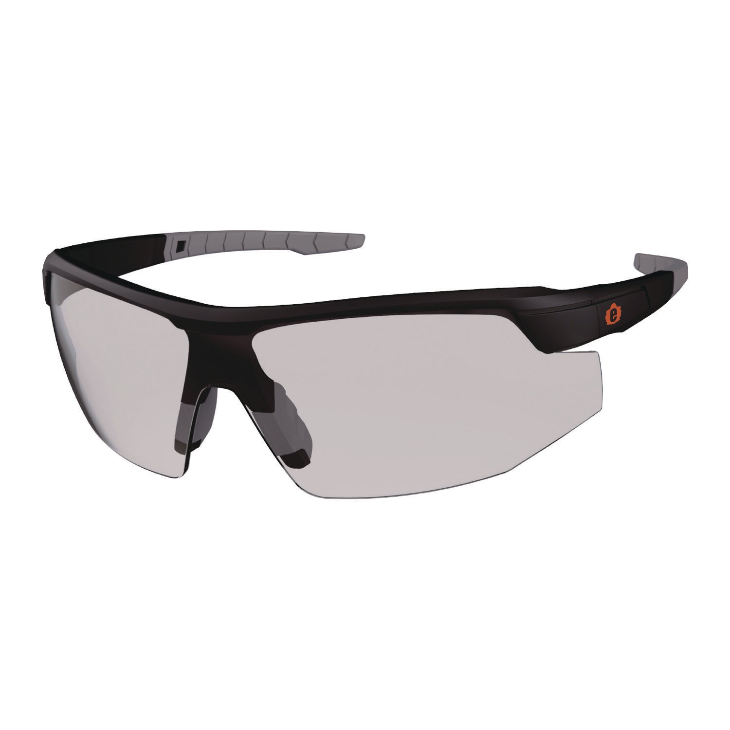 ergodyne® Skullerz SKOLL Anti-Scratch/Anti-Fog Safety Glasses, Matte Black Nylon Impact Frame, Indoor/Outdoor Polycarbonate Lens