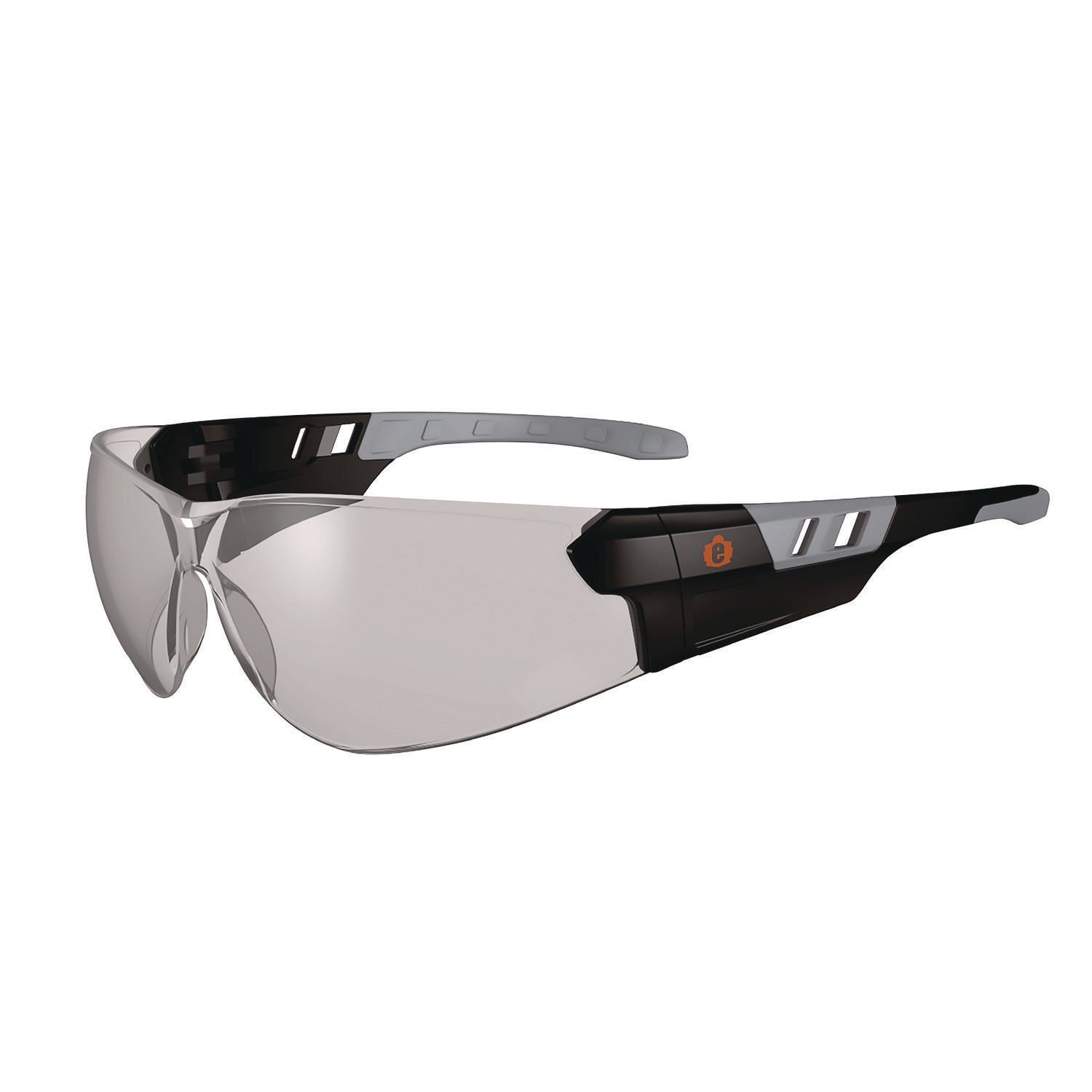 ergodyne® Skullerz SAGA Anti-Scratch/Anti-Fog Safety Glasses, Matte Black Frameless, Indoor/Outdoor Polycarbonate Lens