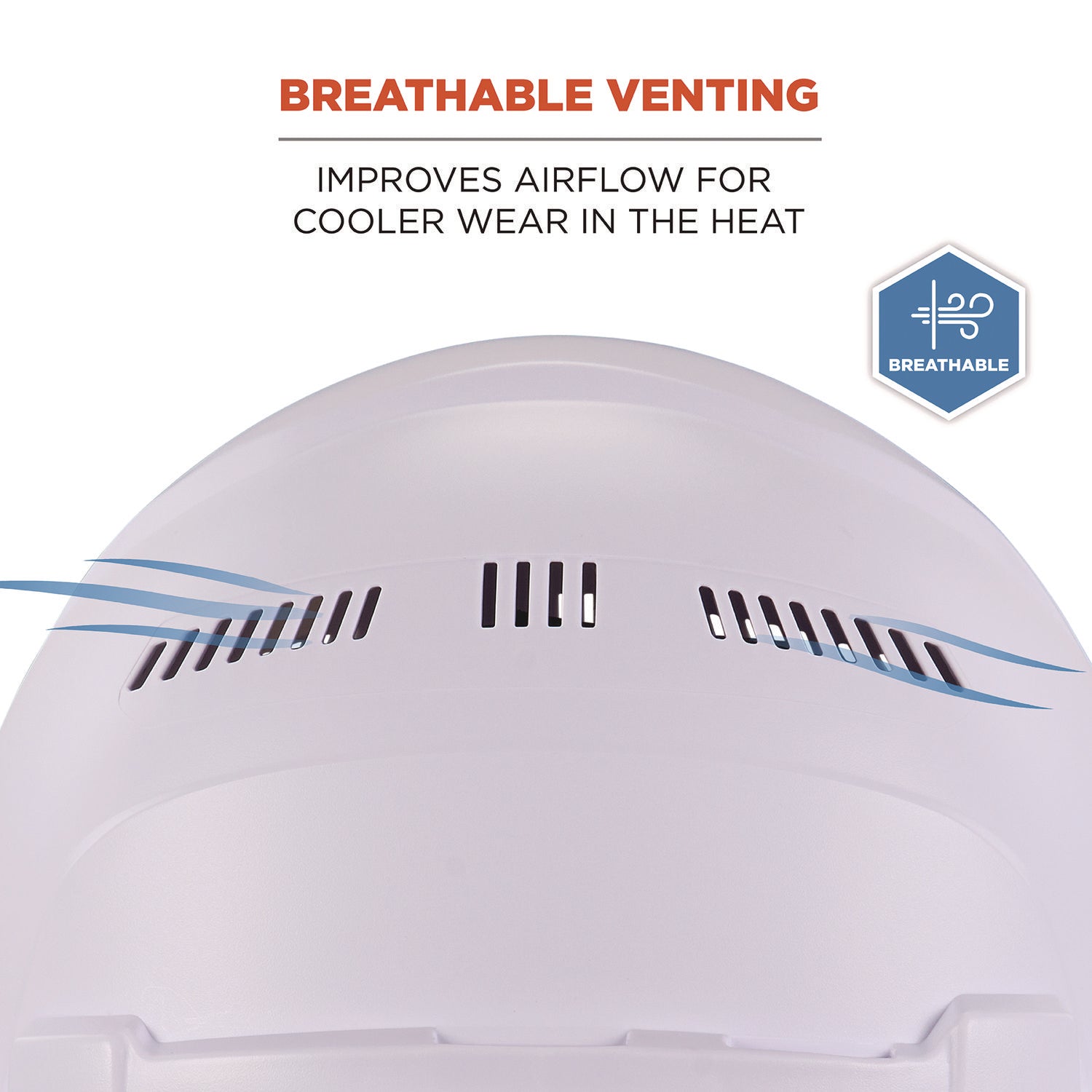 ergodyne® Skullerz 8966 Class C Lightweight Cap-Style Hard Hat, Adjustable Venting, 6-Point Rachet Suspension, White