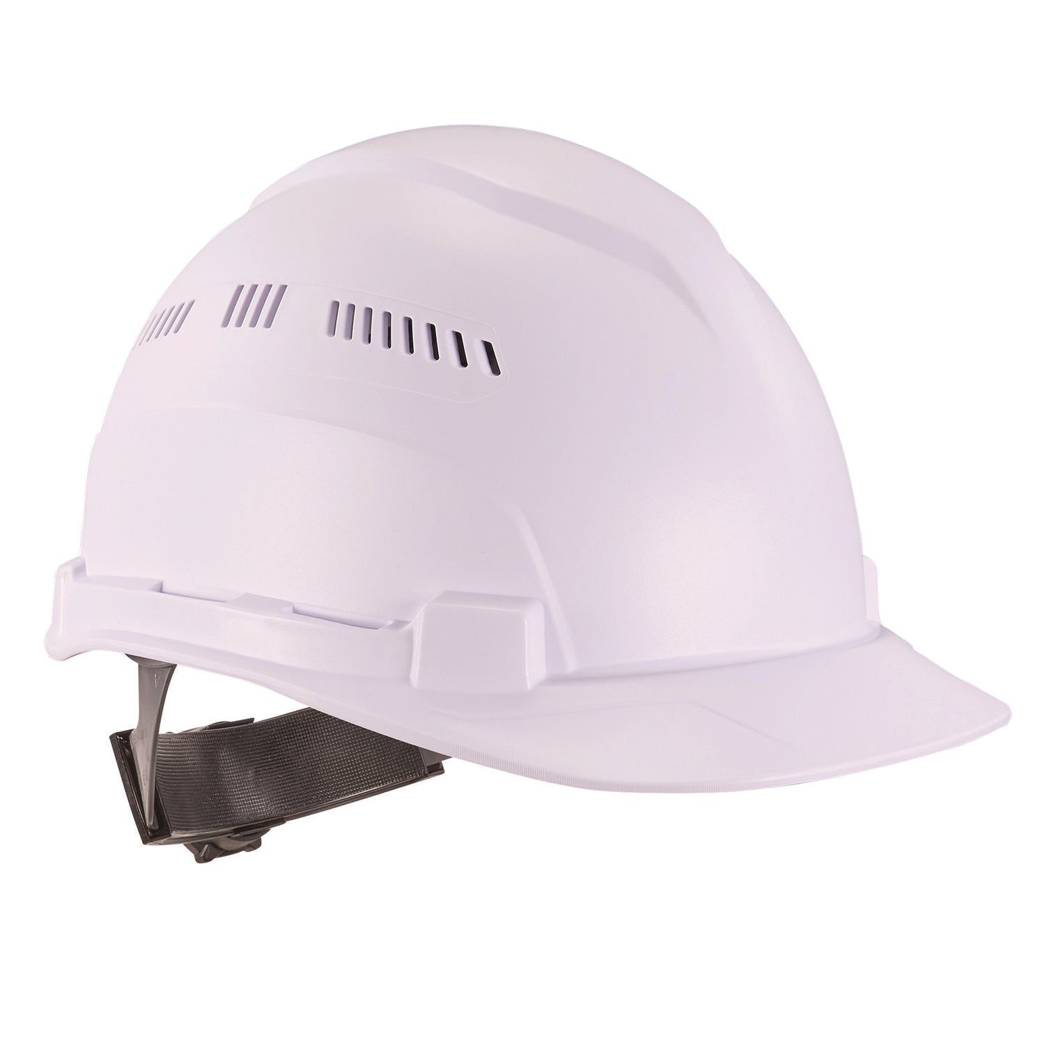 ergodyne® Skullerz 8966 Class C Lightweight Cap-Style Hard Hat, Adjustable Venting, 6-Point Rachet Suspension, White