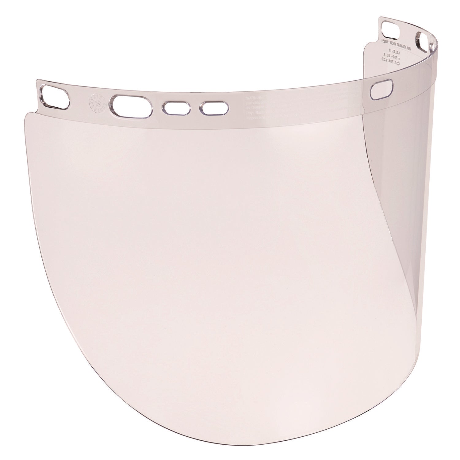 ergodyne® Skullerz 8998 Anti-Scratch/Anti-Fog Face Shield Replacement for Full Brim Hard Hat, Clear Lens