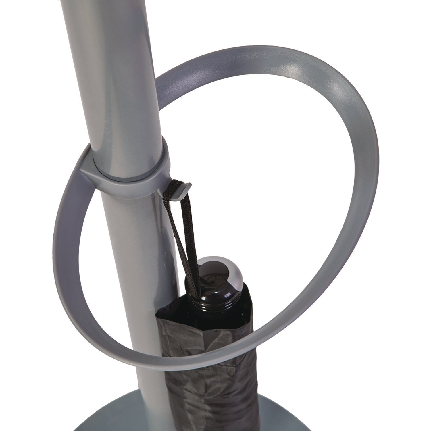 Alba™ Festival Coat Stand with Umbrella Holder, Five Knobs, 13.97 x 14 x 73.62, Gray - Bloom Skins