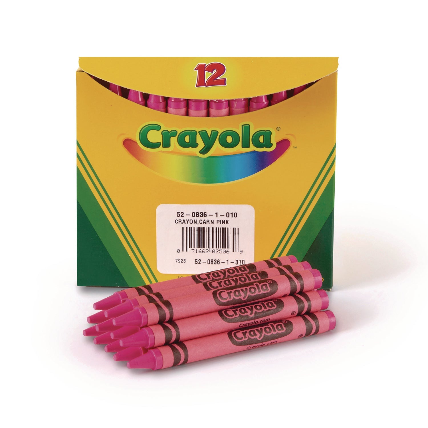 Crayola® Bulk Crayons, Carnation Pink, 12/box