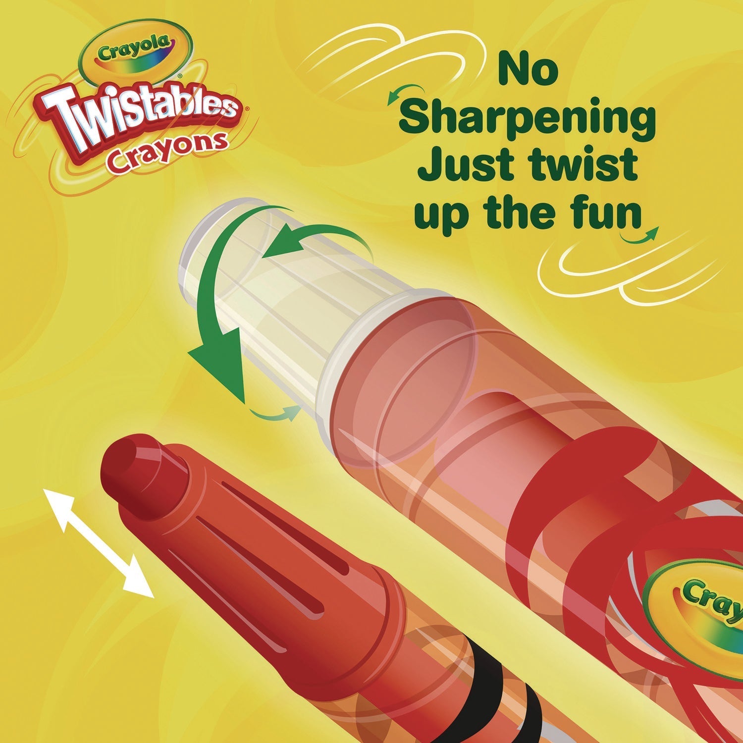 Crayola® Twistables Mini Crayons, Fun Effects, Assorted, 24/Pack
