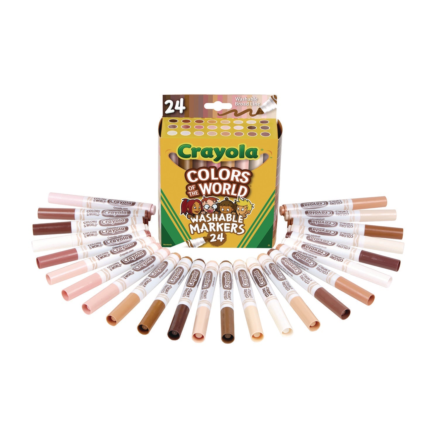 Colors of the World Permanent Markers | 24-Pack