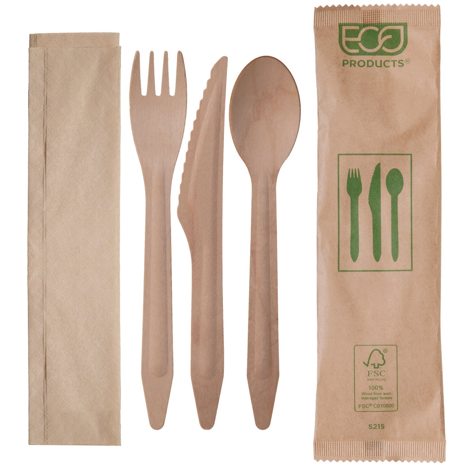 Wood Cutlery Set | Eco-Products® 500-Count