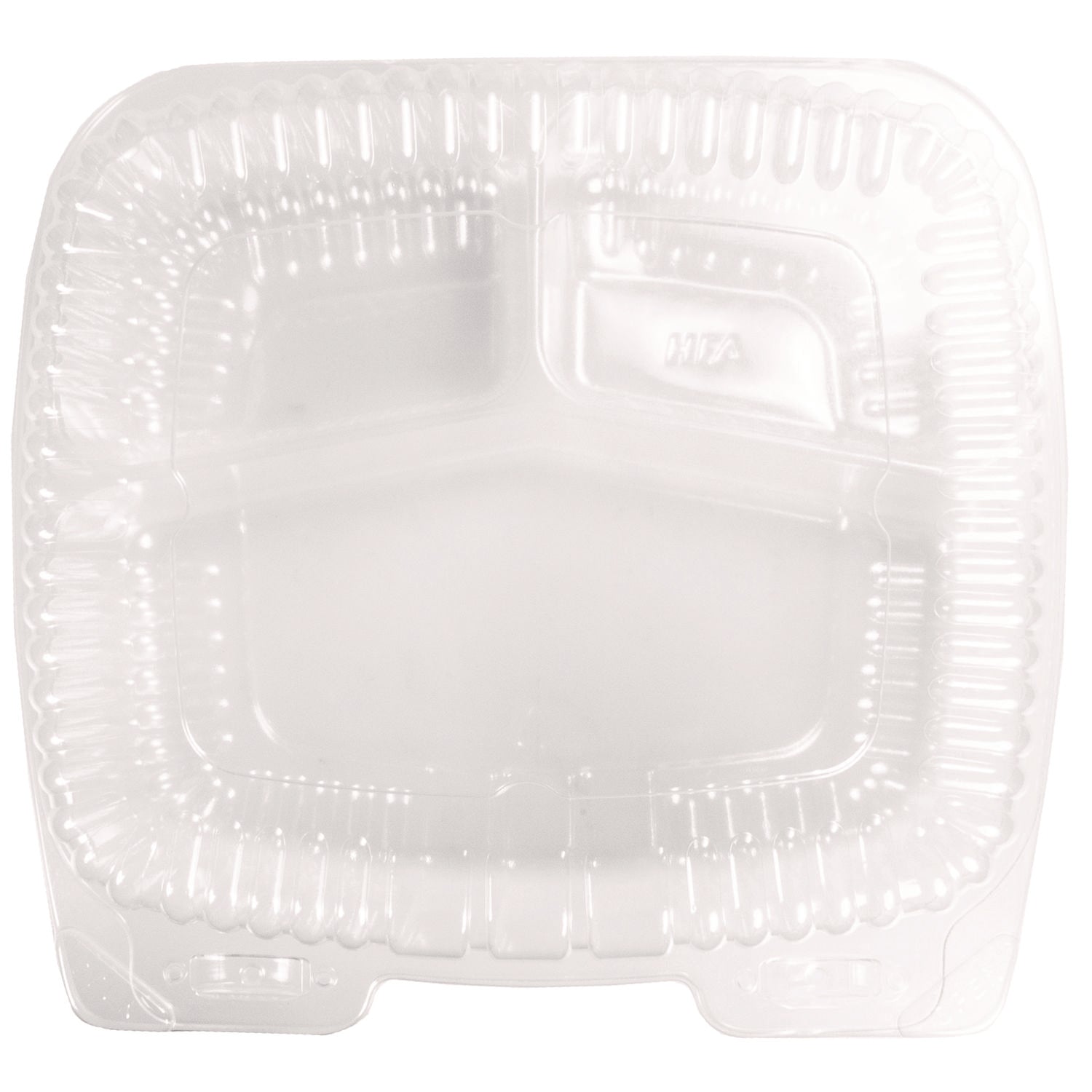 HFA® Handi-Lock Three-Compartment Food Container, 8 x 3 x 8.87, Clear, Plastic, 250/Carton