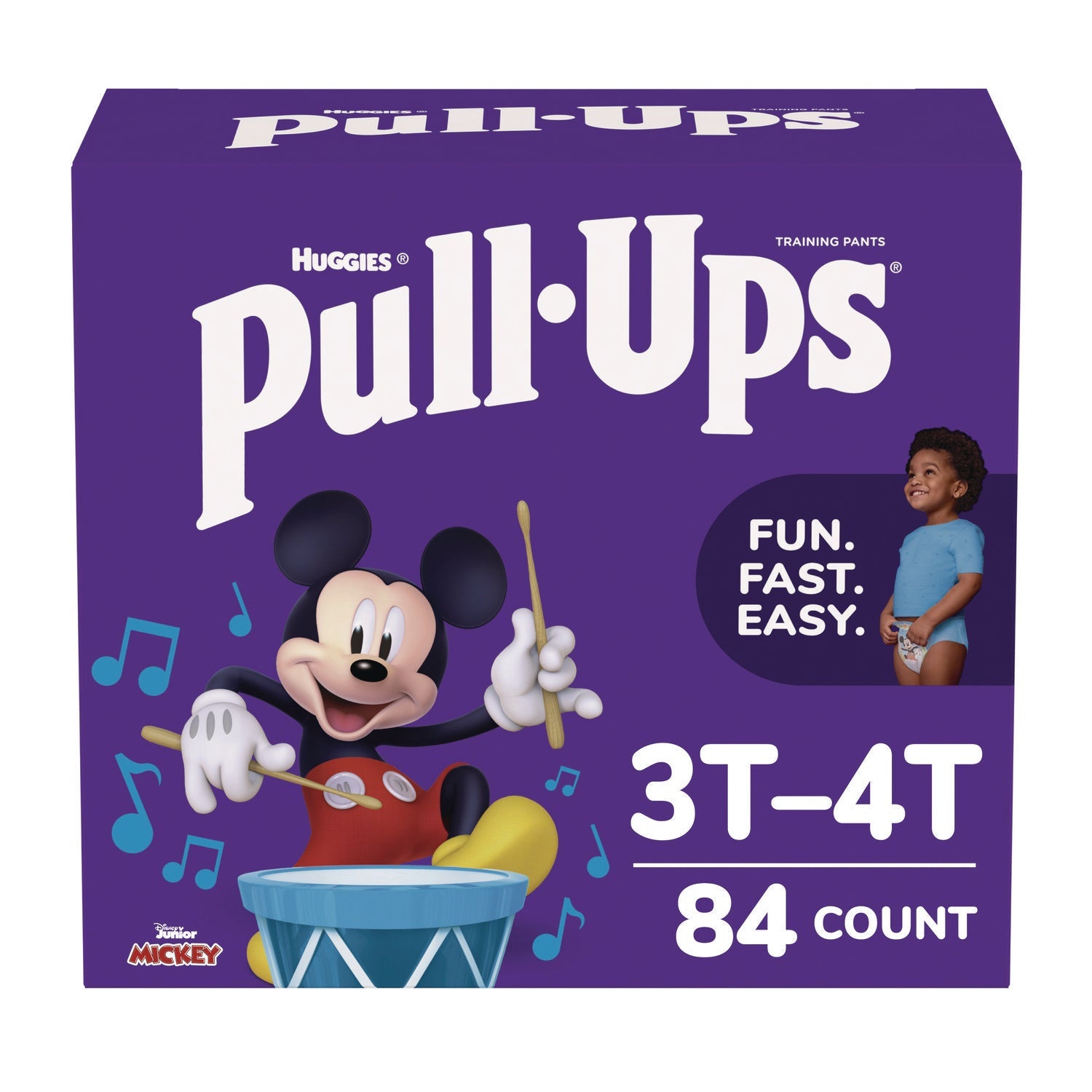 Huggies® Pull-Ups Learning Designs Potty Training Pants for Boys, Size 5, 3T-4T, 32 lbs to 40 lbs,  84/Carton