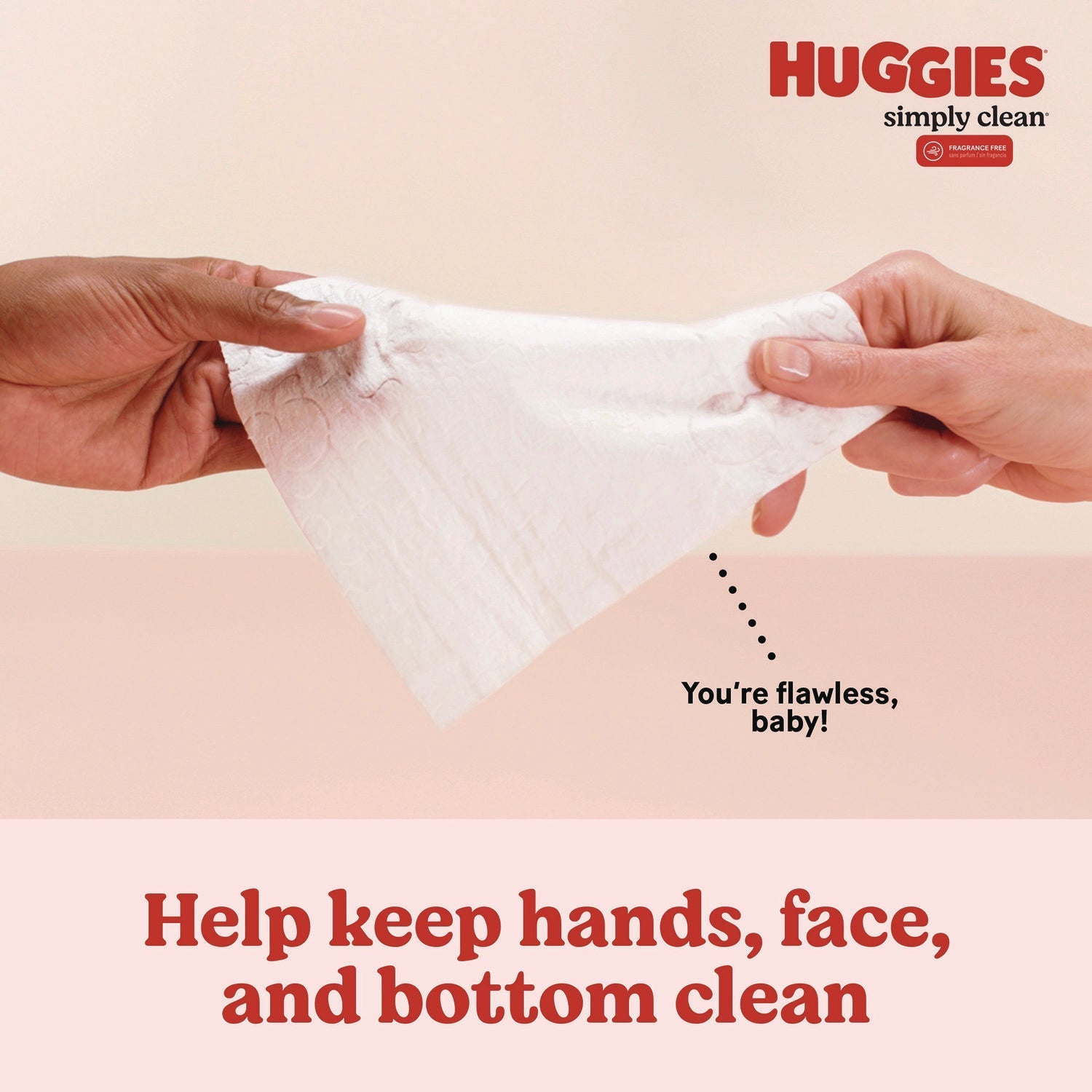 Huggies® Simply Clean Fragrance Free Baby Wipes, 64/Pack, 11 Packs/Carton