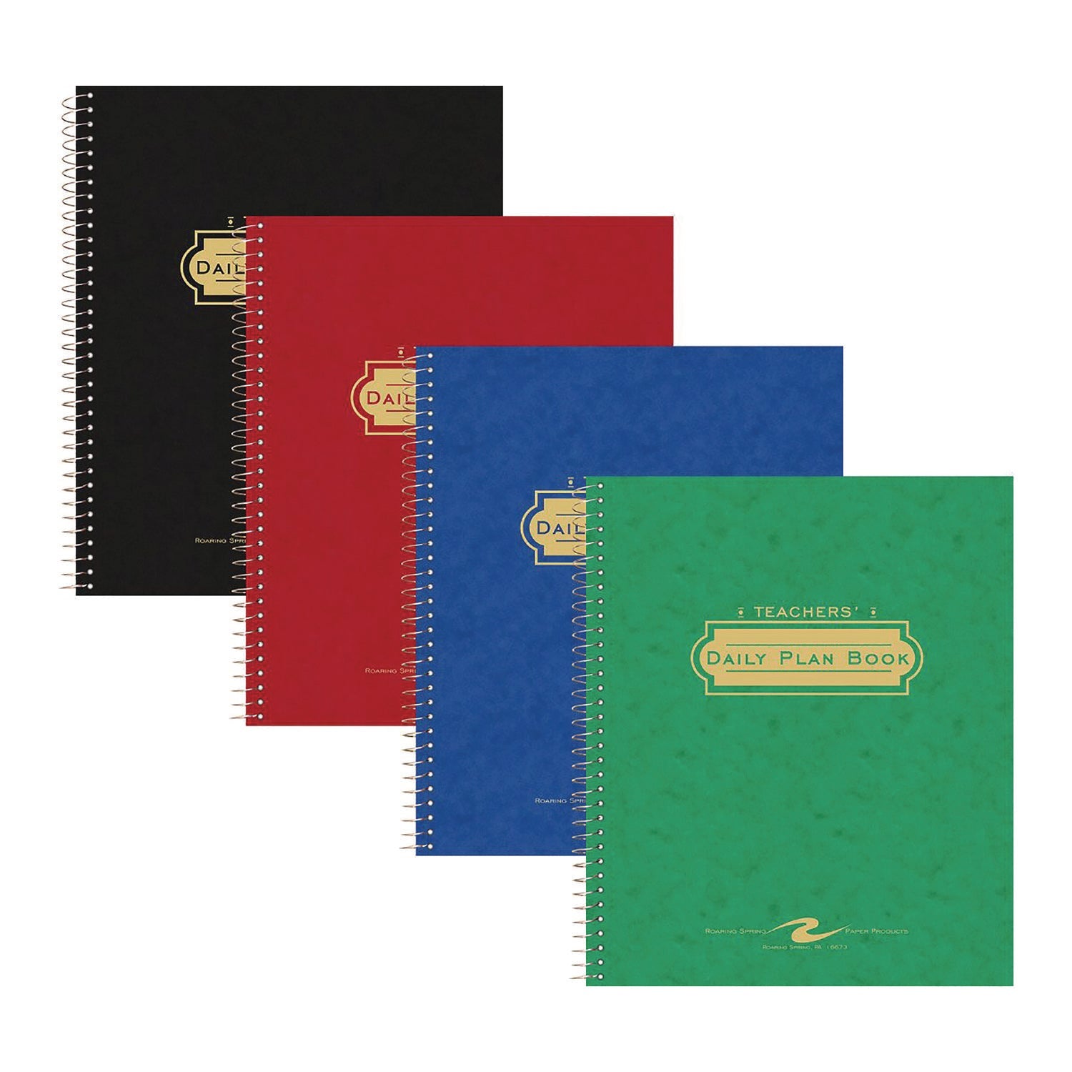 Roaring Spring® Wirebound Teacher's Plan Book, 11 x 8.5, Randomly Assorted Cover Colors