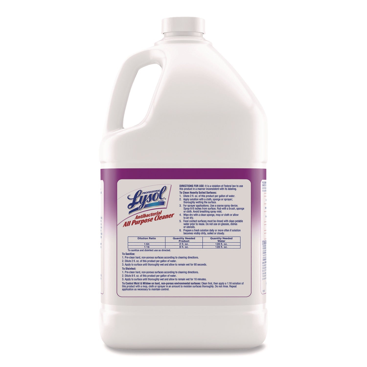 Professional LYSOL® Brand Antibacterial All-Purpose Cleaner Concentrate, 1 Gal Bottle, 4/carton