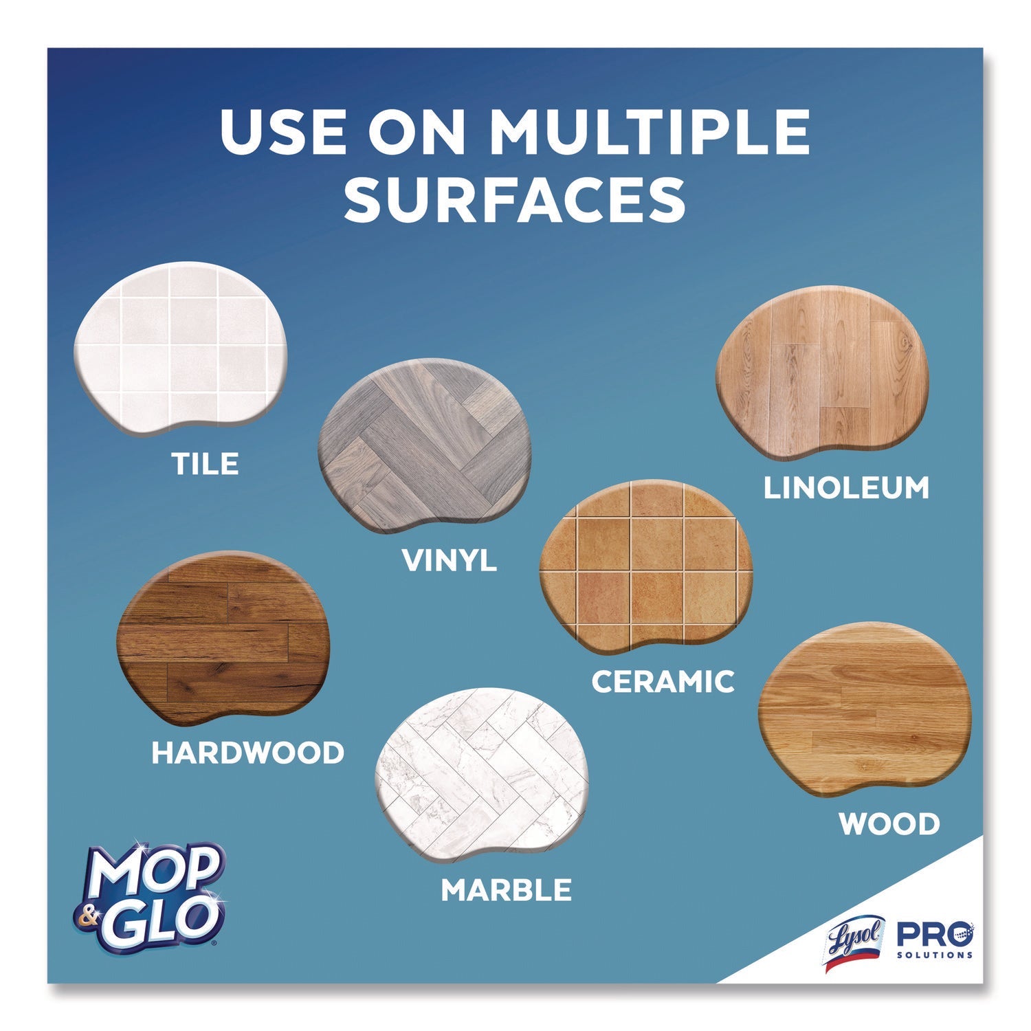 Professional MOP & GLO® Ready to Use Multi-Surface Floor Cleaner, Fresh Citrus Scent, 64 oz Bottle, 6/Carton