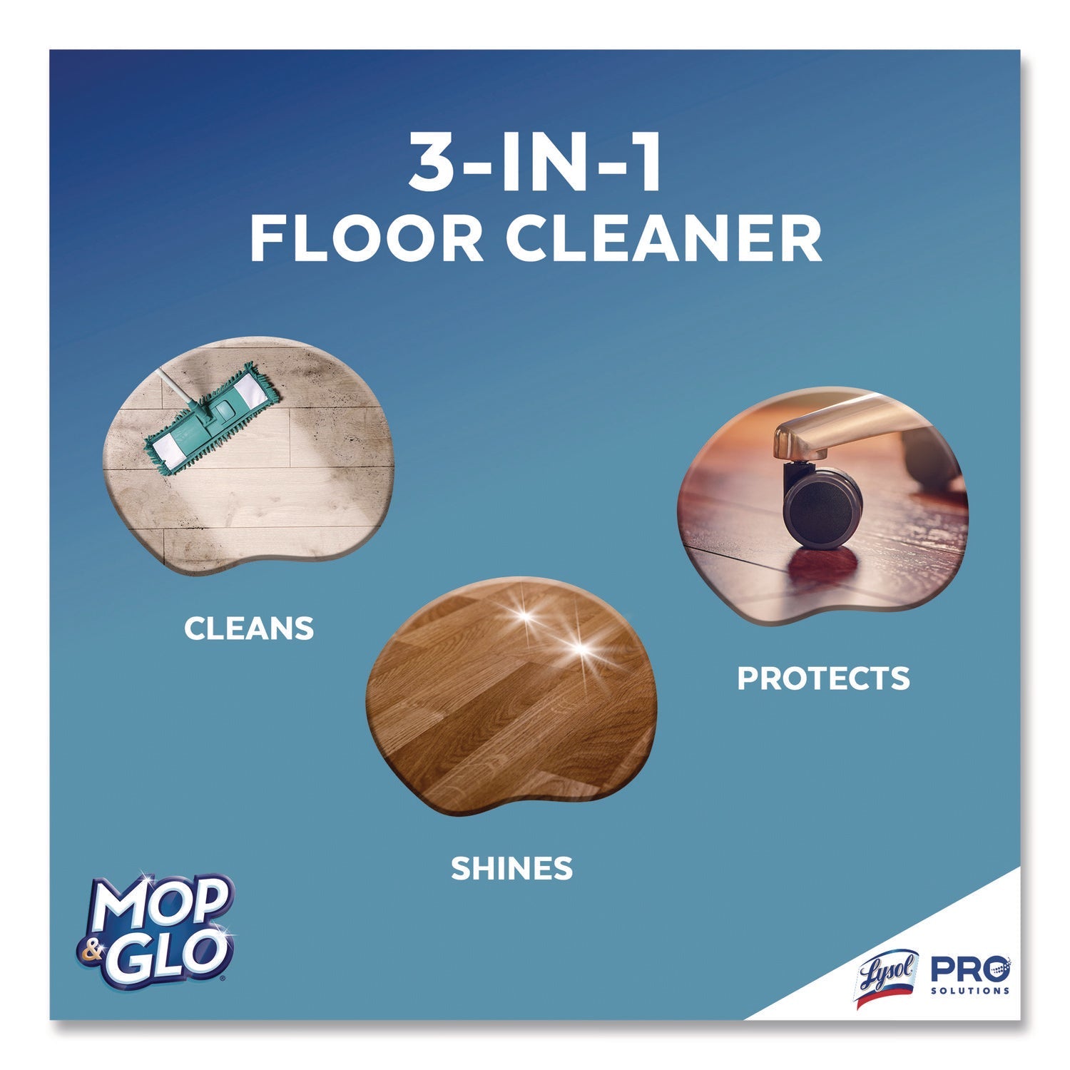 Professional MOP & GLO® Ready to Use Multi-Surface Floor Cleaner, Fresh Citrus Scent, 64 oz Bottle, 6/Carton