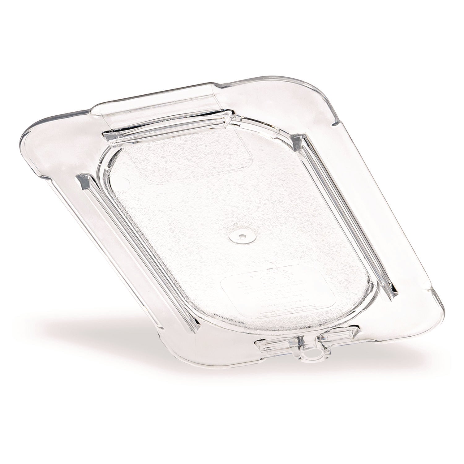 Carlisle StorPlus Polycarbonate Flat Universal Lid, 4.31 x 6.88 x 0.44, Clear, Plastic