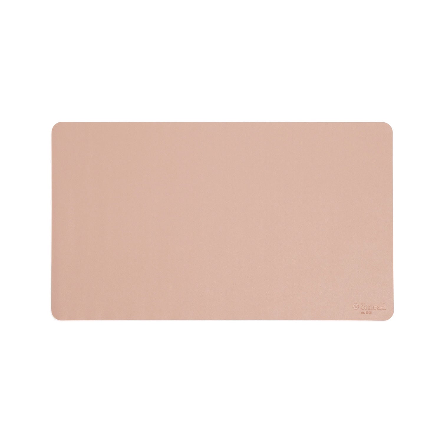 Smead Vegan Leather Desk Pads, 23.6 x 13.7, Light Pink