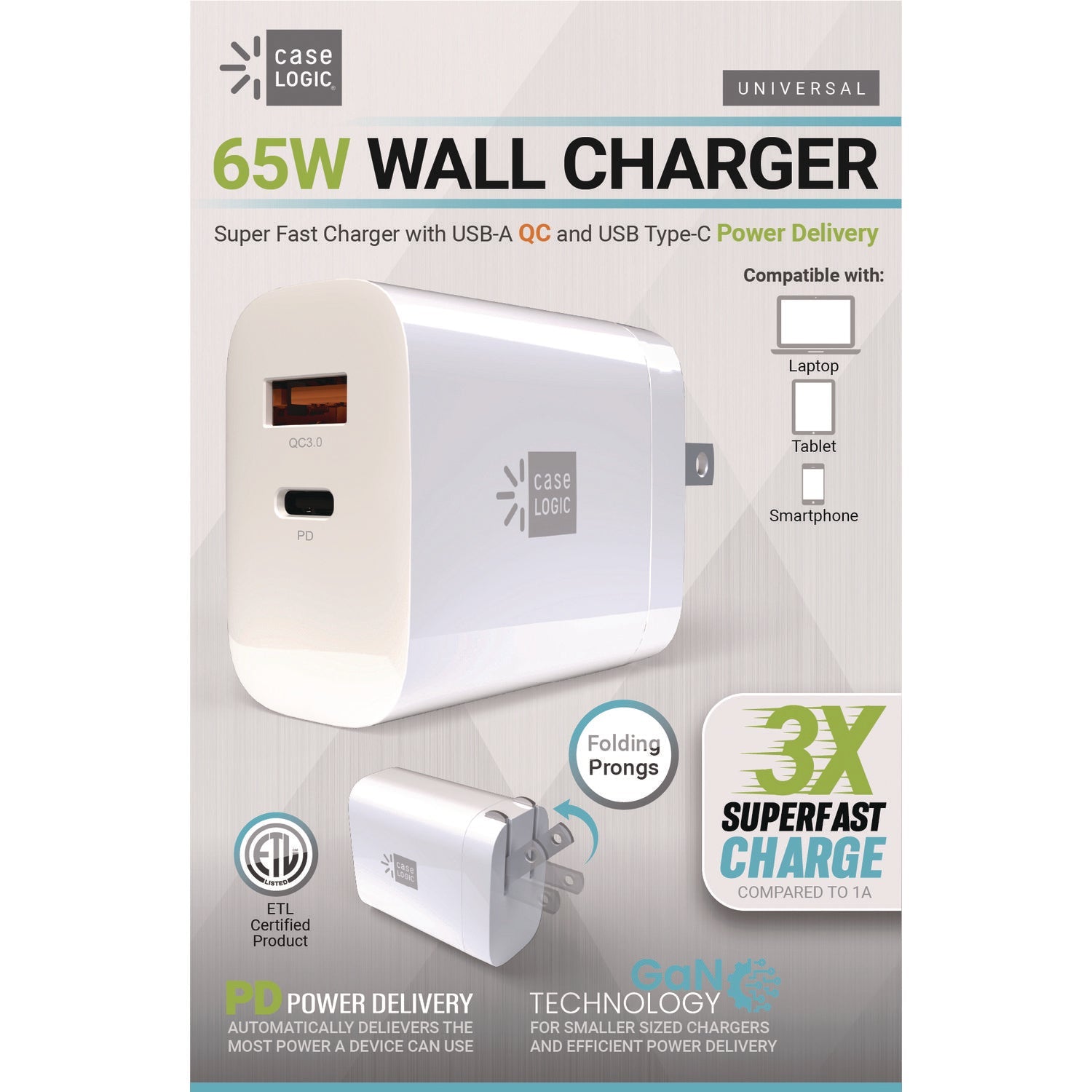 ByTech® Wall Charger, 60 W, White