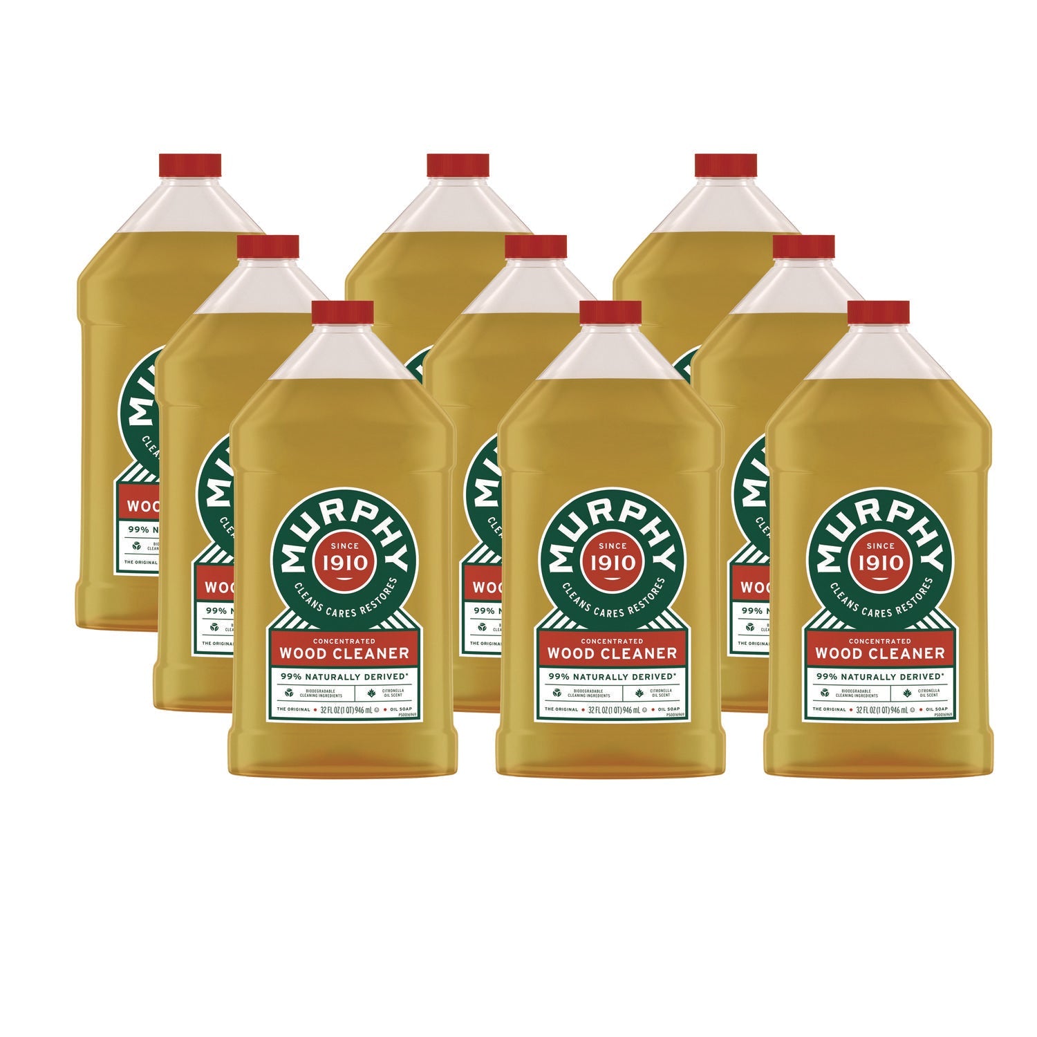 Murphy® Oil Soap Original Wood Cleaner, Liquid, 32 Oz Bottle, 9/carton