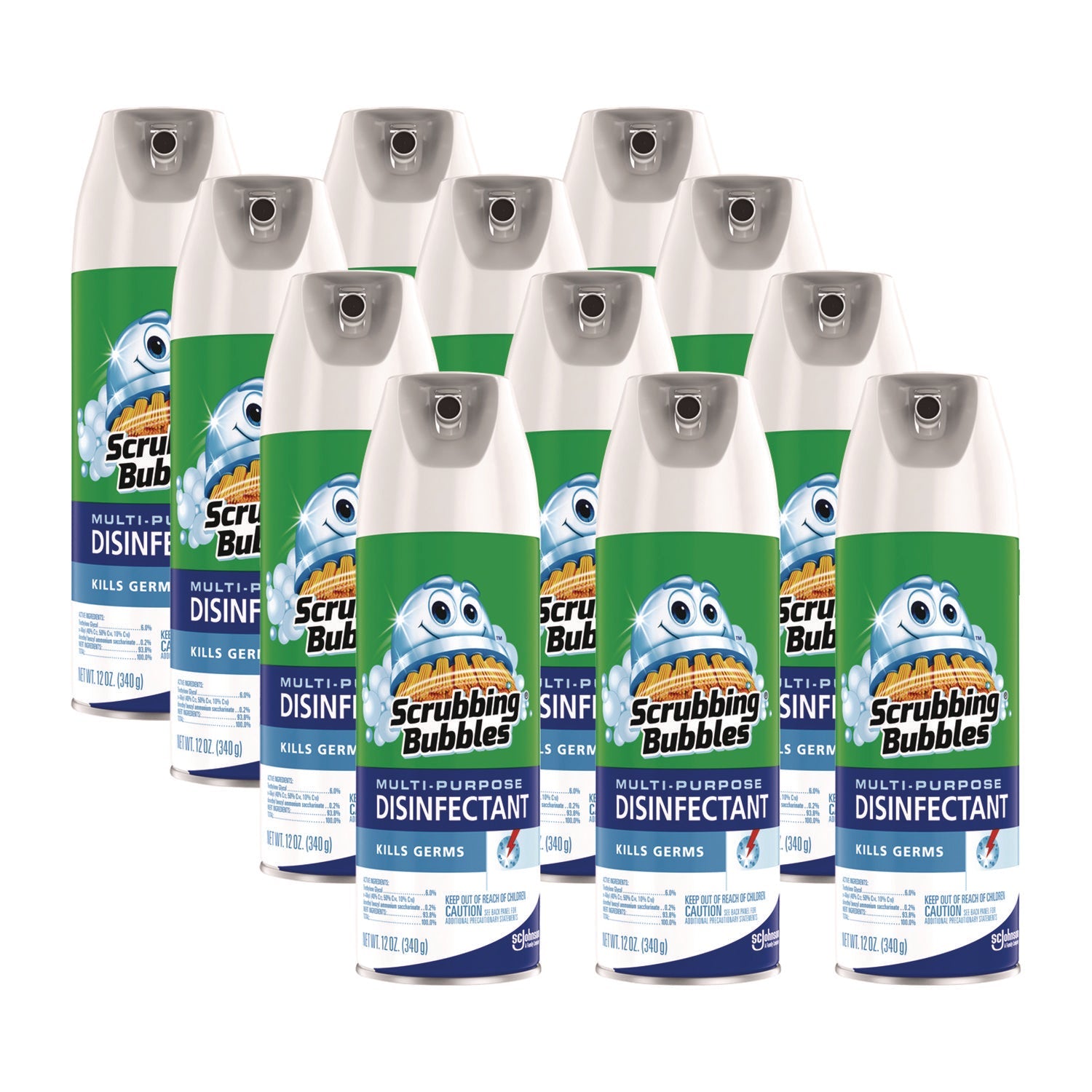 Disinfectant Spray | Scrubbing Bubbles® 12oz 12-Ct