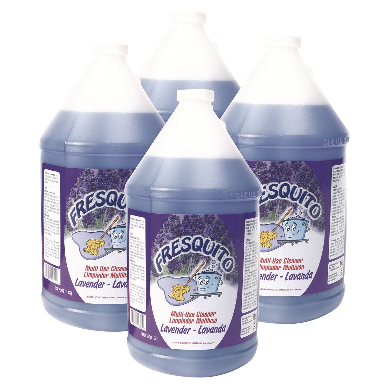 Fresquito Scented All-Purpose Cleaner, Lavender Scent, 1 Gal Bottle, 4/carton