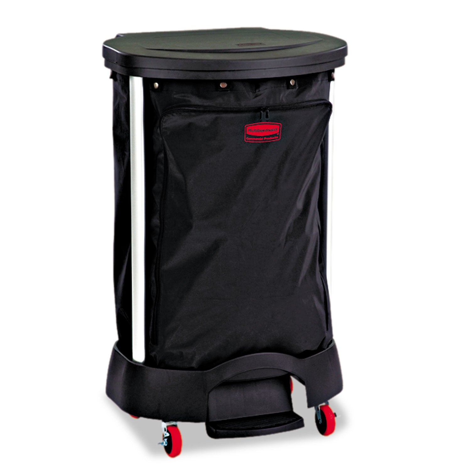 Premium Step-On Linen Hamper Bag | 30 Gal, Black