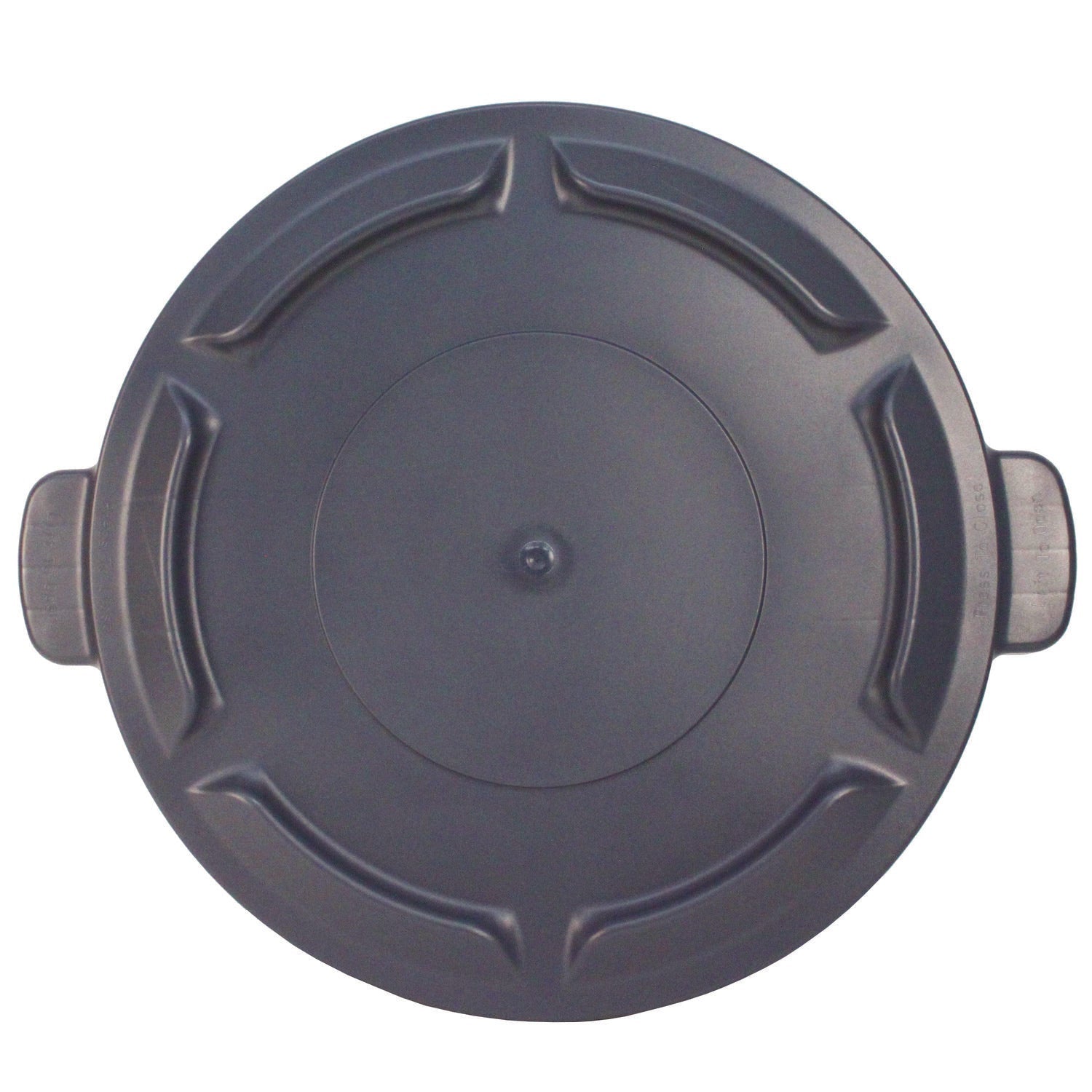 Impact® Value-Plus Gator Container Lids, For 20 Gal, Flat-Top, 20.4" Diameter, Gray