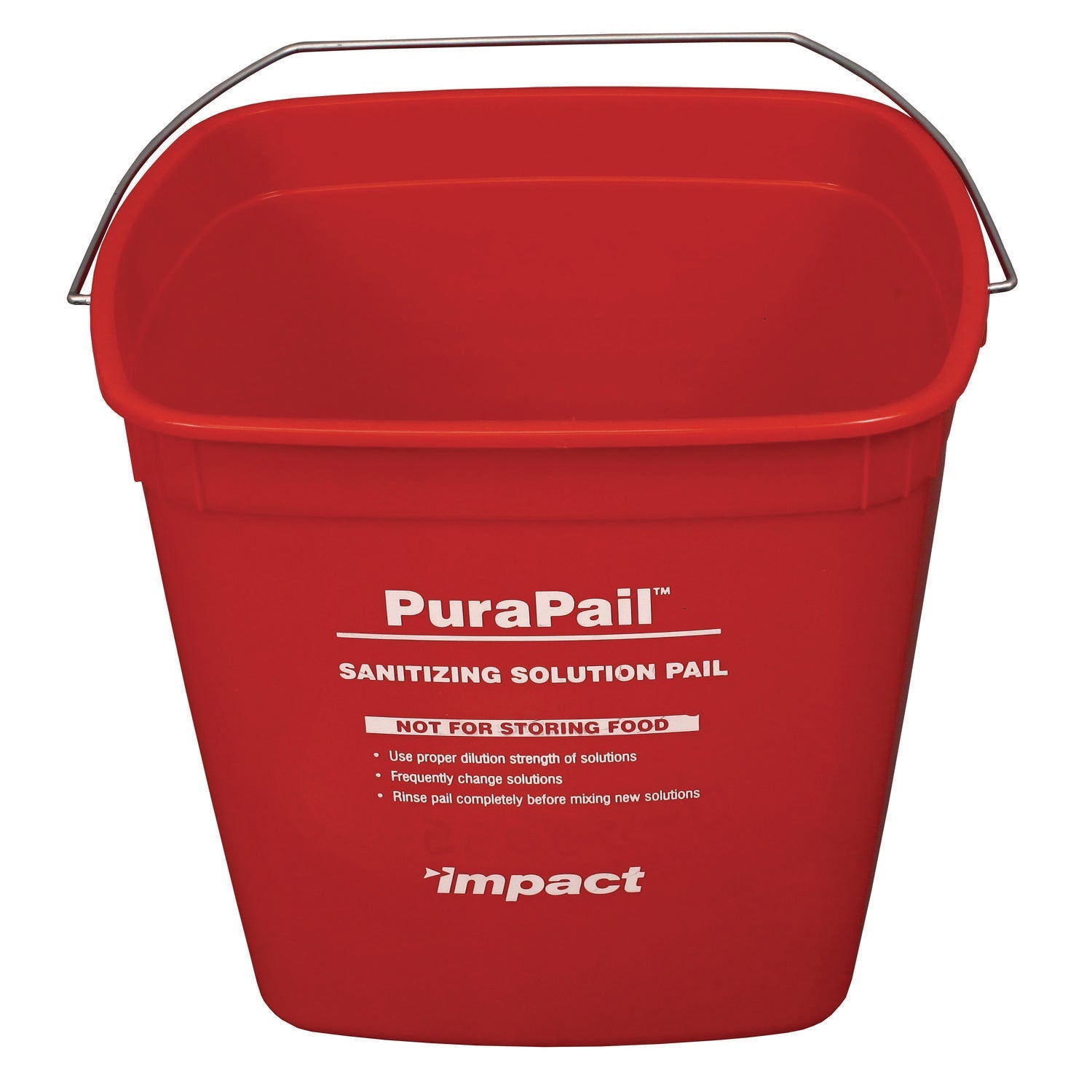Sanitizing Bucket | 6qt, Red, Impact®