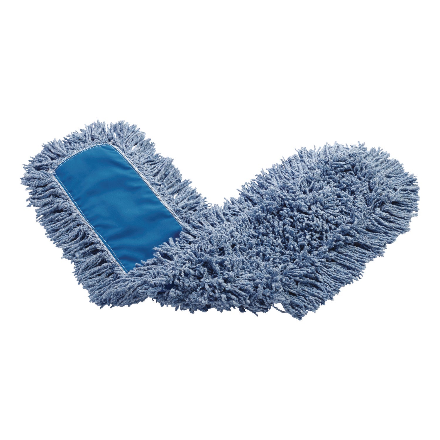 Rubbermaid® Commercial Twisted Loop Blend Dust Mop, Polyester Yarn, 48", Blue, 12/Carton