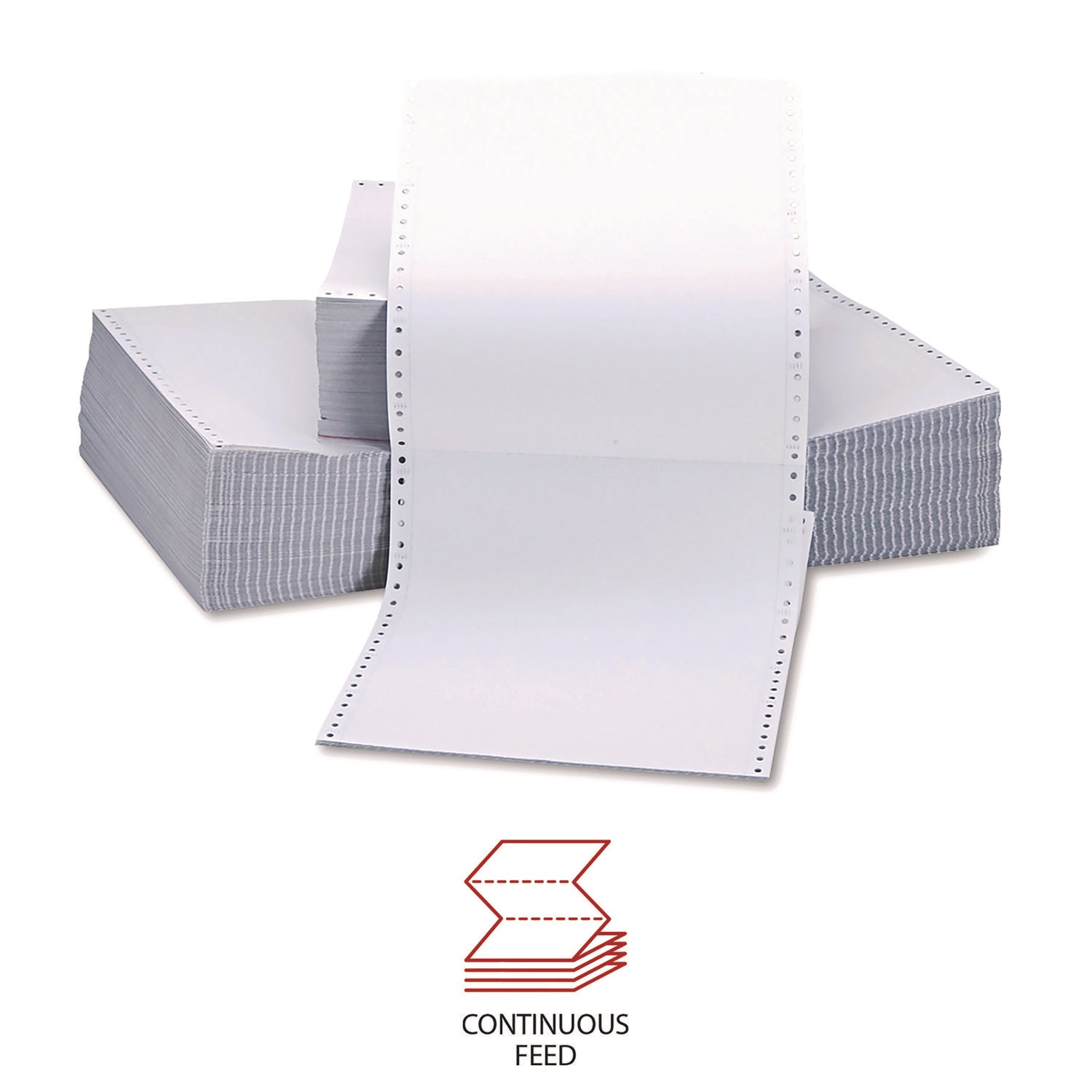 Universal® Printout Paper, 2-Part, 15 lb Bond Weight, 9.5 x 11, White, 1,650/Carton