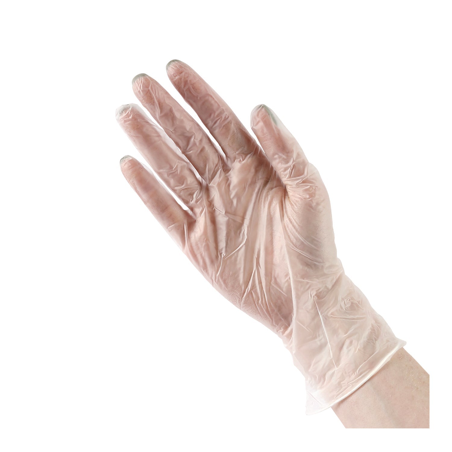 Boardwalk® General Purpose Vinyl Gloves, Powder/Latex-Free, 2.6 mil, Large, Clear, 100/Box