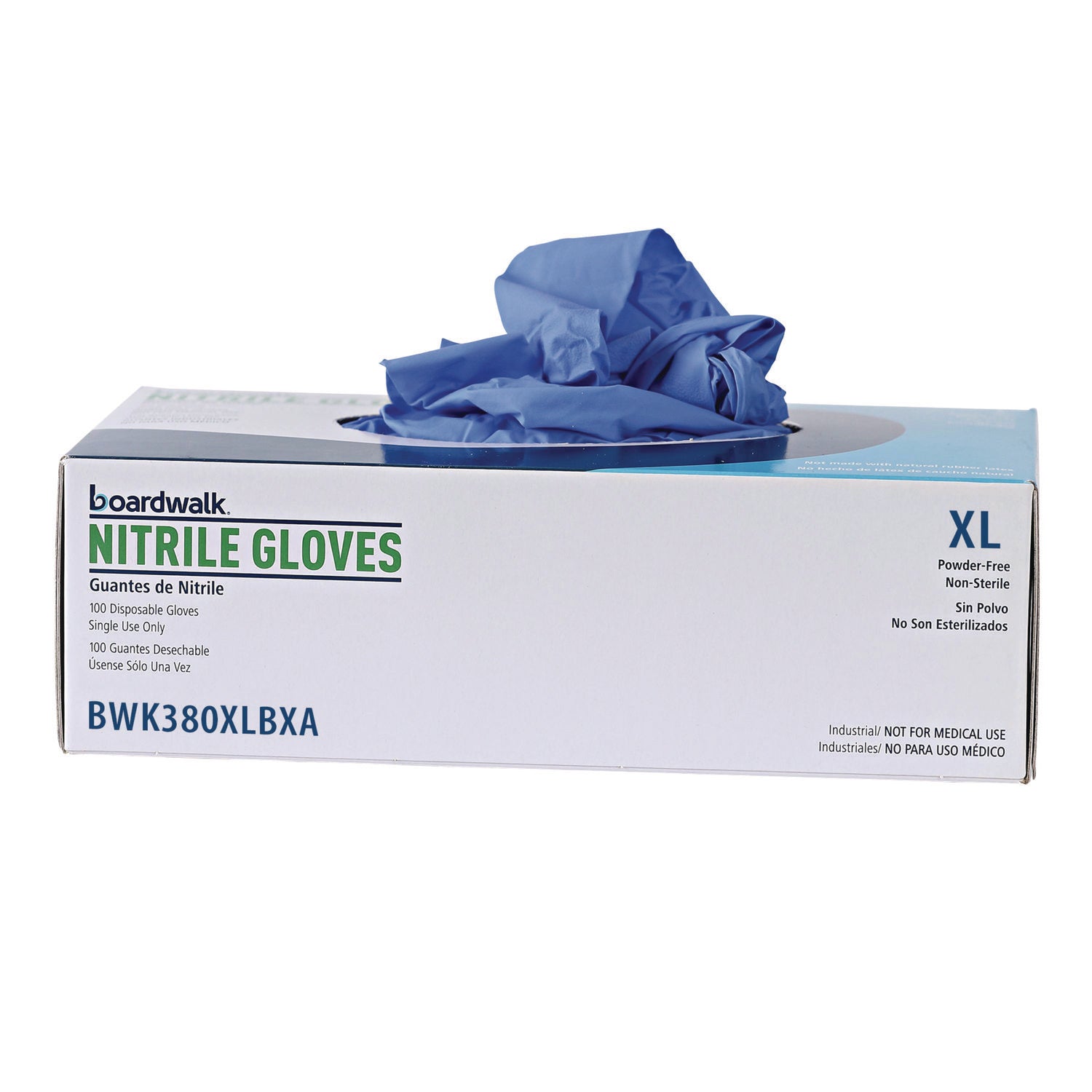 Boardwalk® Disposable General-Purpose Nitrile Gloves, X-Large, Blue, 4 mil, 1,000/Carton