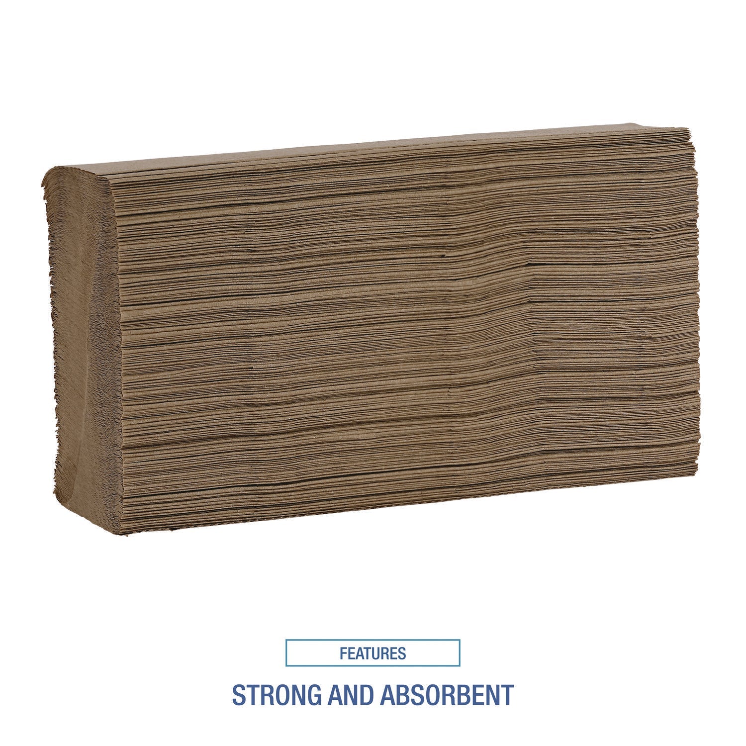 Boardwalk® Multifold Paper Towels, 1-Ply, 9 x 9.45, Natural, 250/Pack, 16 Packs/Carton