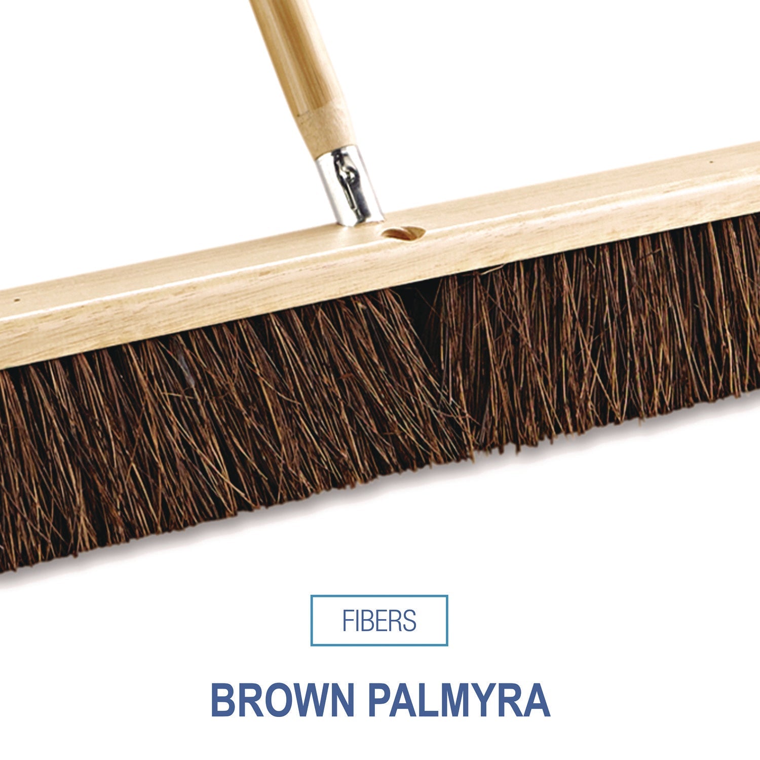 Boardwalk® Floor Brush Head, 3.25" Brown Palmyra Fiber Bristles, 36" Brush - Bloom Skins