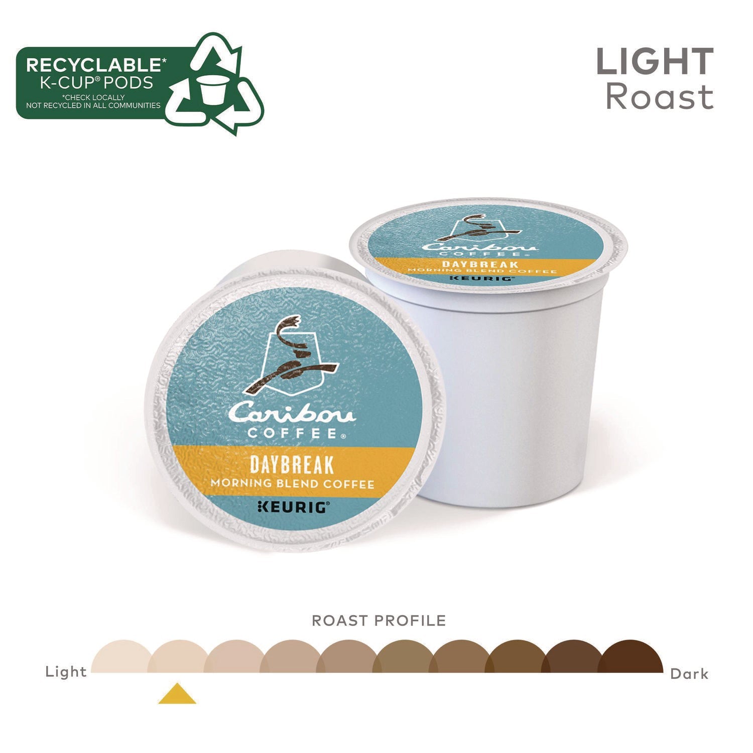 Caribou Coffee® Daybreak Morning Blend Coffee K-Cups, 24/box