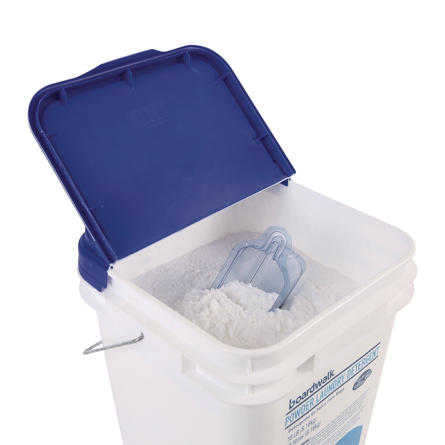 Boardwalk® Powder Laundry Detergent, Low Foam, Crisp Clean Scent, 18 lb Pail