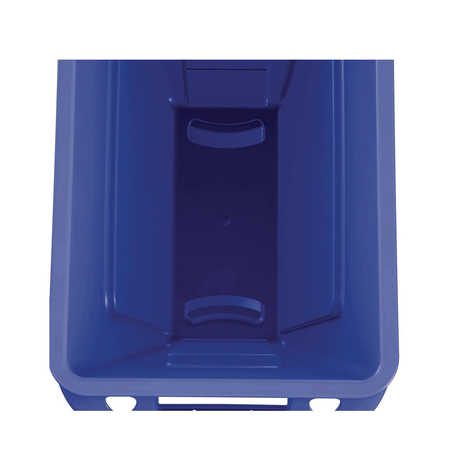 Rubbermaid® Commercial Slim Jim Plastic Recycling Container with Venting Channels, 23 gal, Plastic, Blue