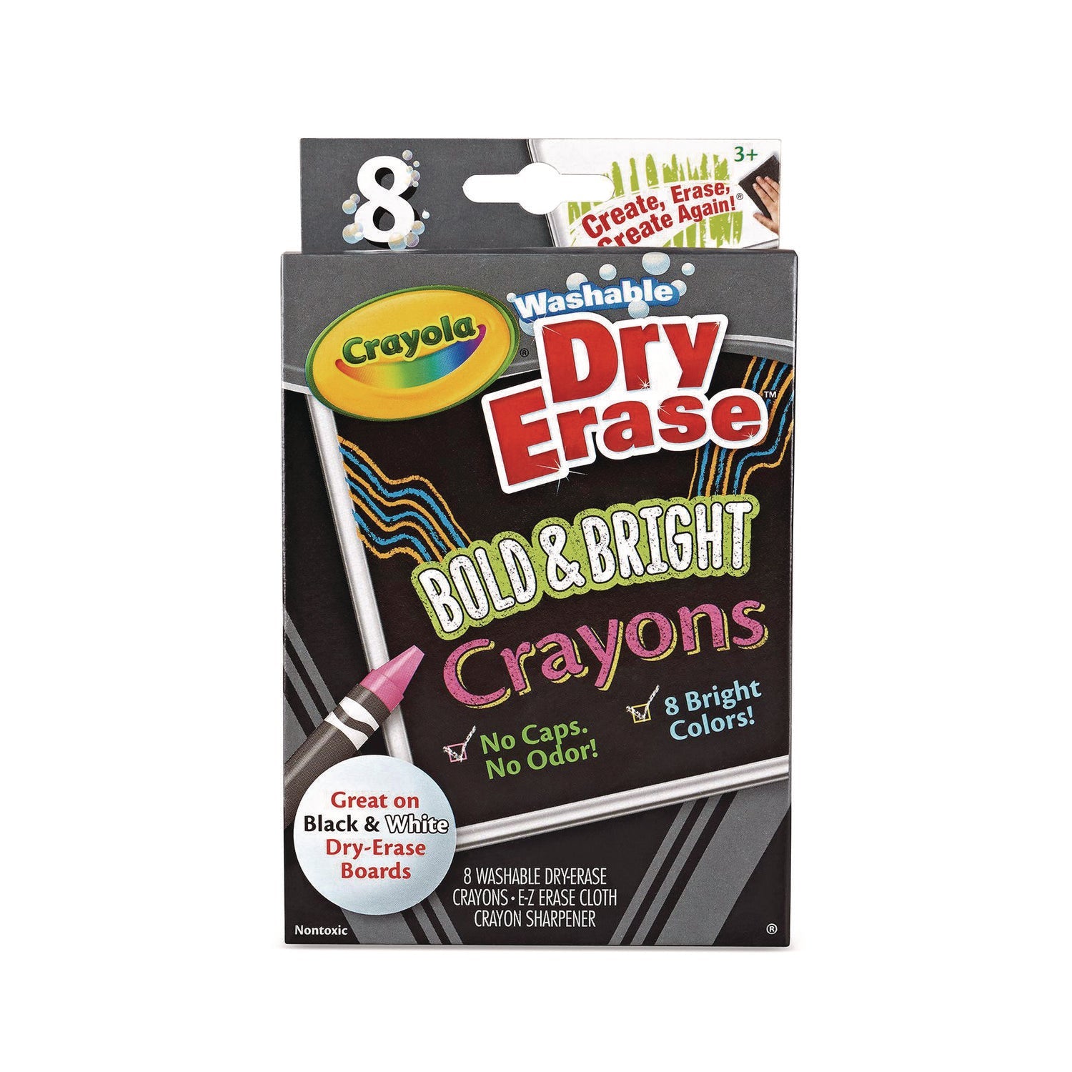 Crayola Washable Dry Erase Crayons | 8-Count