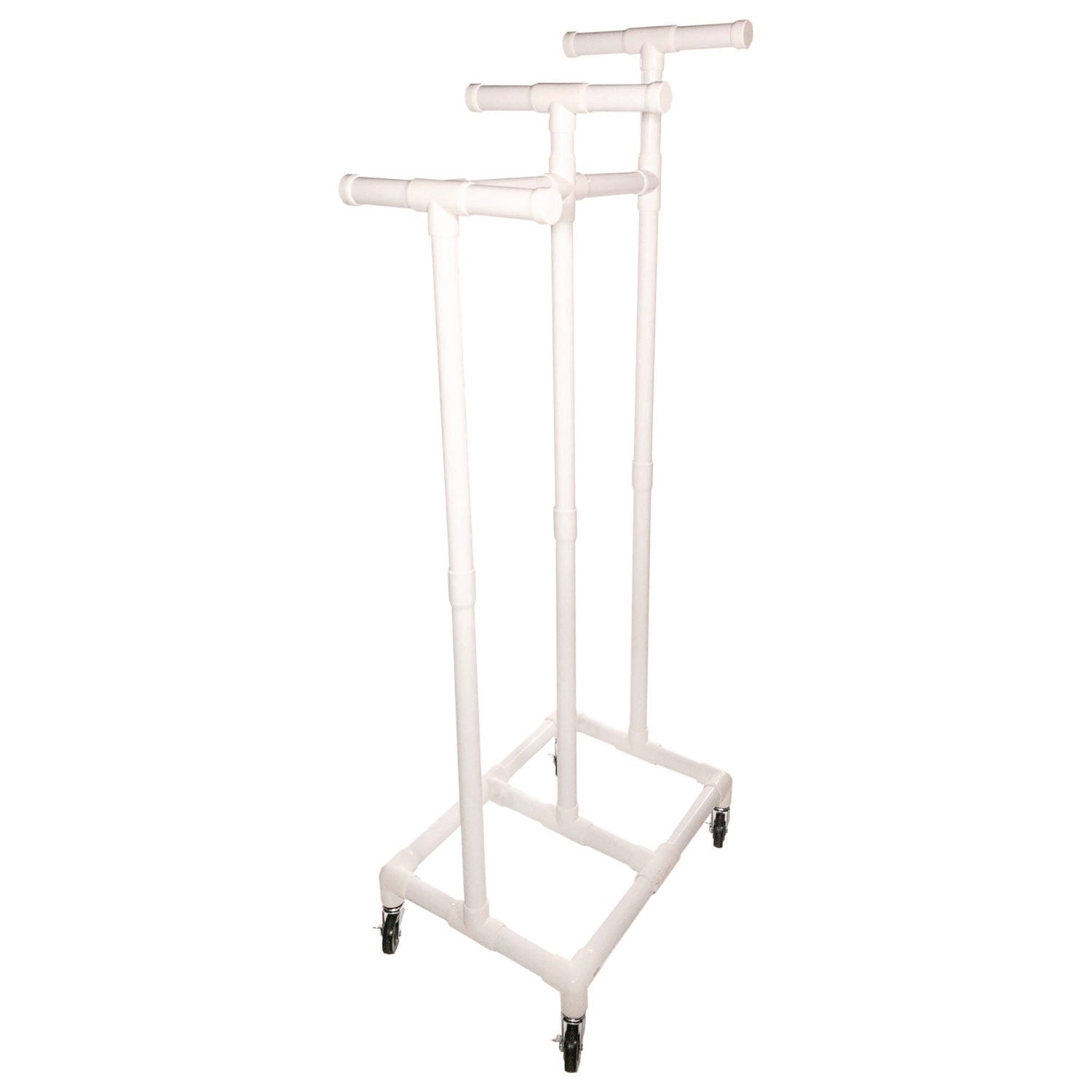 Champion Sports Jump Rope and Hoop Cart, Plastic, 19 x 28 x 69, White