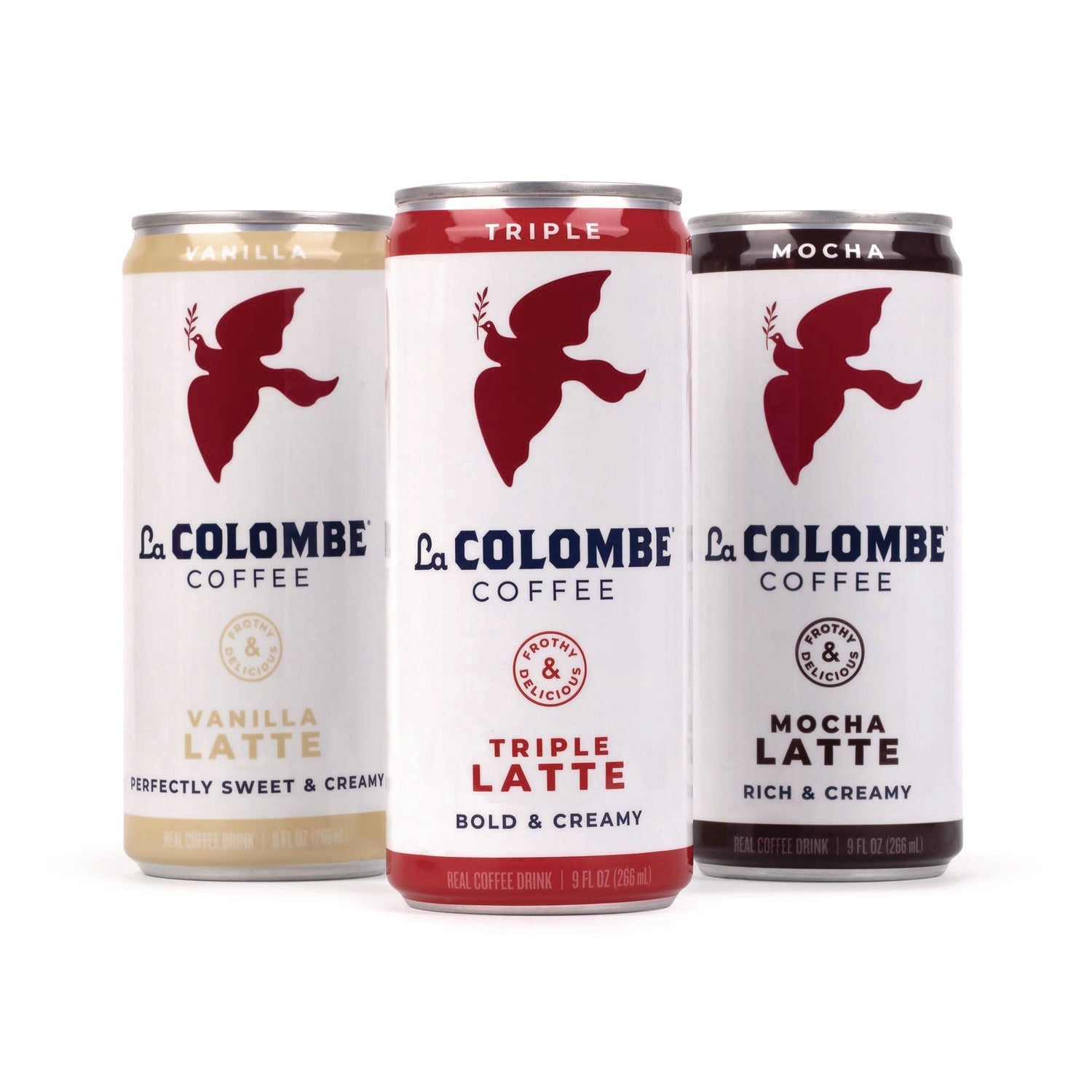La Colombe® Draft Latte Cold Brew, Assorted Flavors, 9 oz Can, 12/Carton