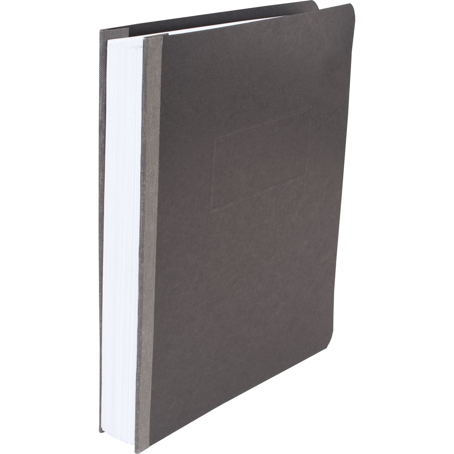 ACCO Pressboard Report Cover With Tyvek Reinforced Hinge, Two-Piece Prong Fastener, 3" Capacity, 8.5 X 11, Black/black