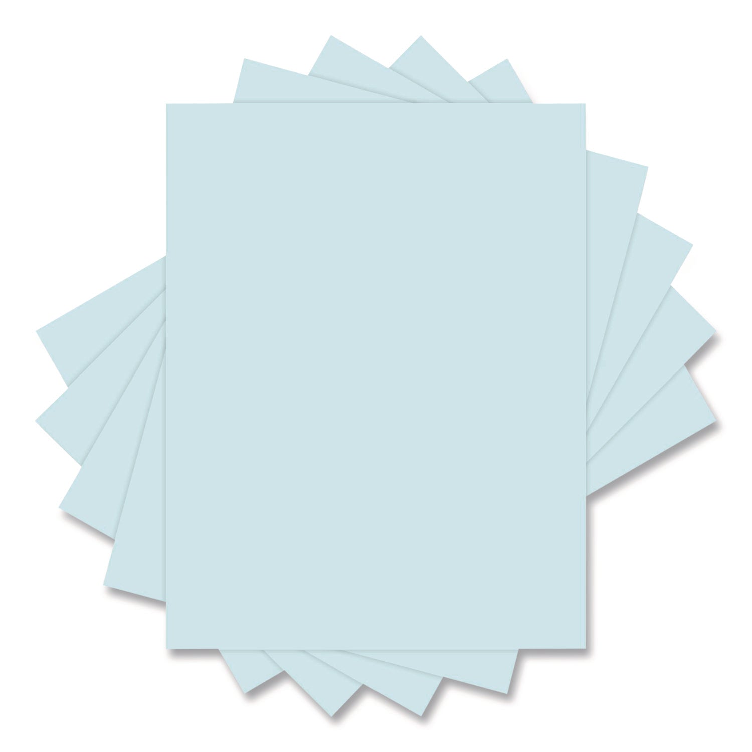 Universal® Deluxe Colored Paper, 20 lb Bond Weight, 8.5 x 11, Blue, 500/Ream