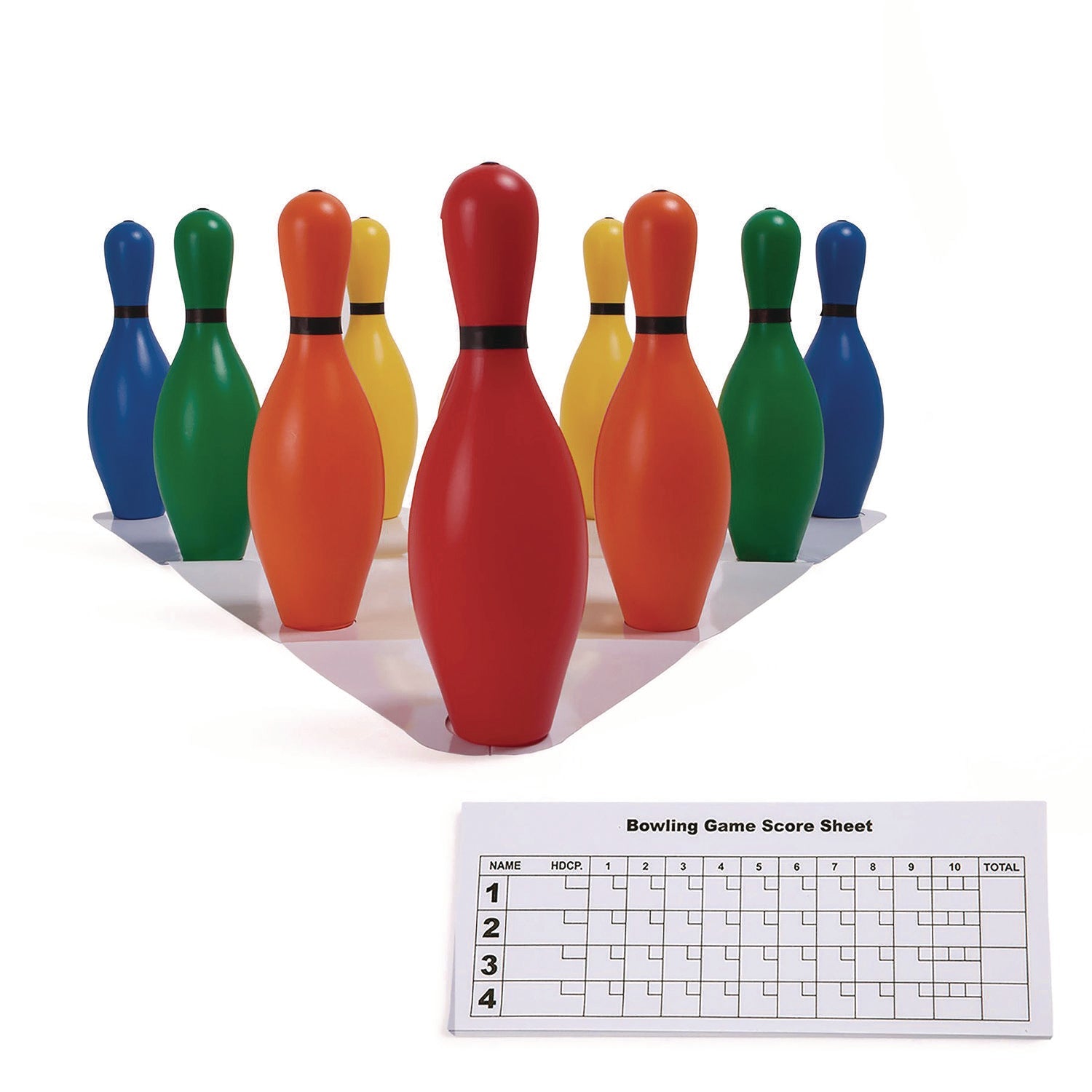 Champion Sports Plastic Bowling Pin Set | 10/Set
